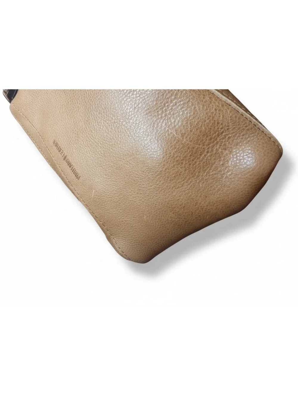 Portland Leather Goods Large Poppy Purse  - Shortbread